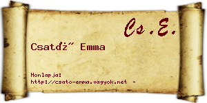 Csató Emma névjegykártya