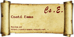 Csató Emma névjegykártya